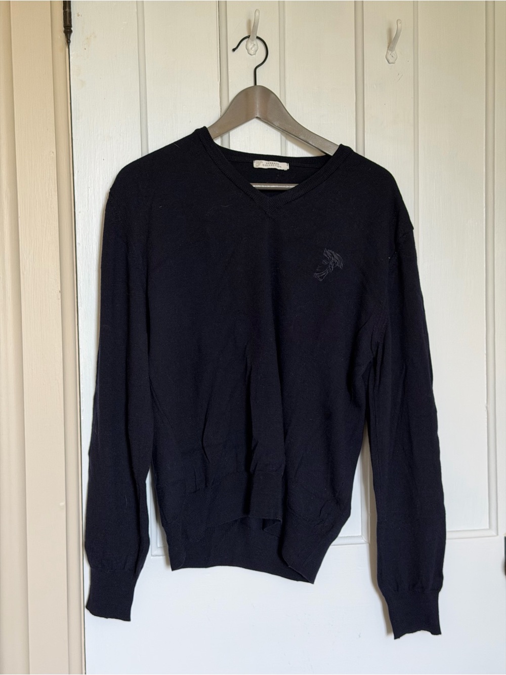 Versace V-Neck Knit Sweater